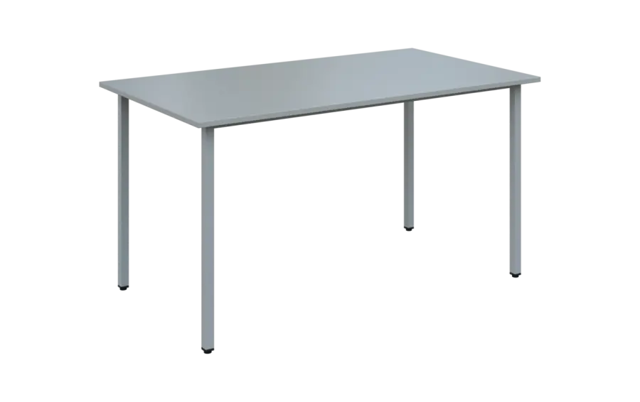 JSB 140N Jídelní stůl 1394 x 800 mm, deska šedá / podnož stříbrná